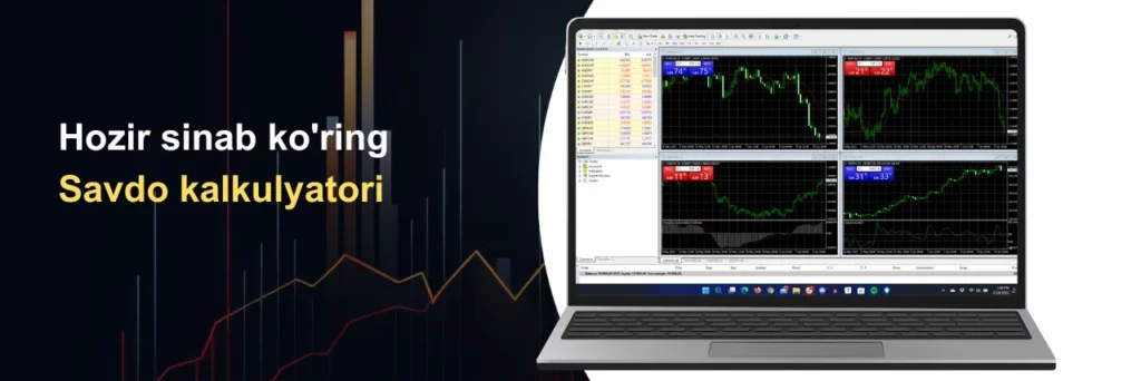 Endi savdo kalkulyatorini sinab ko'ring